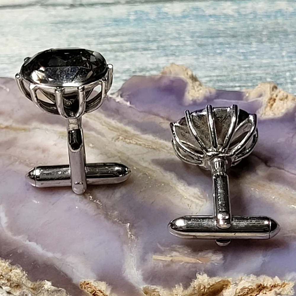 SWANK Silver and gray Cufflinks